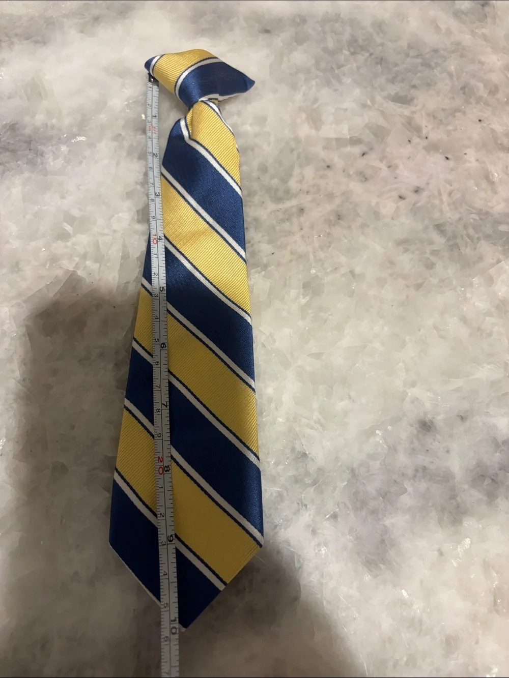 Classic Blue and Yellow Striped Men’s Tie